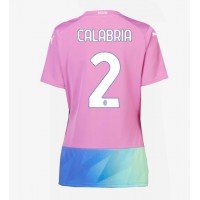 Camisa de time de futebol AC Milan Davide Calabria #2 Replicas 3º Equipamento Feminina 2023-24 Manga Curta